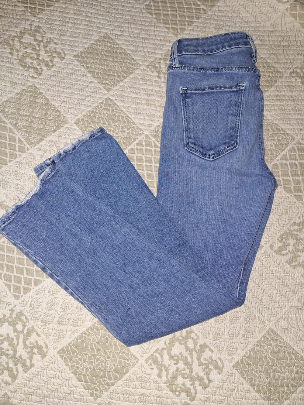 Women’s Blue Denim Jeans - Classic Mid Wash Straight Leg Size 27
